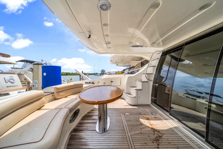 70′ Azimut bow seating area Miami – image 11