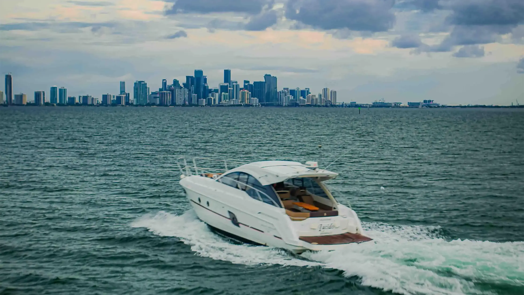 38′ Beneteau action shot Key Biscayne