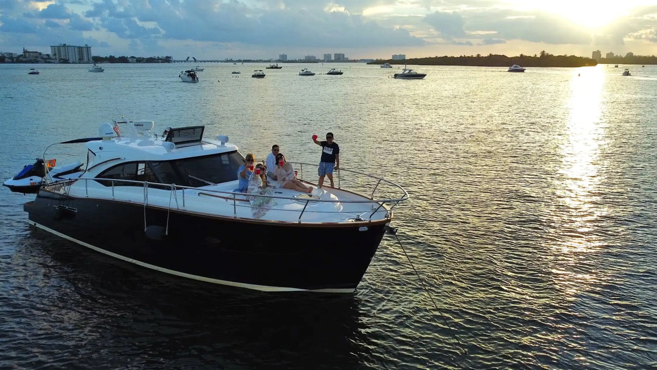 45′ Austin Parker bow seating Miami