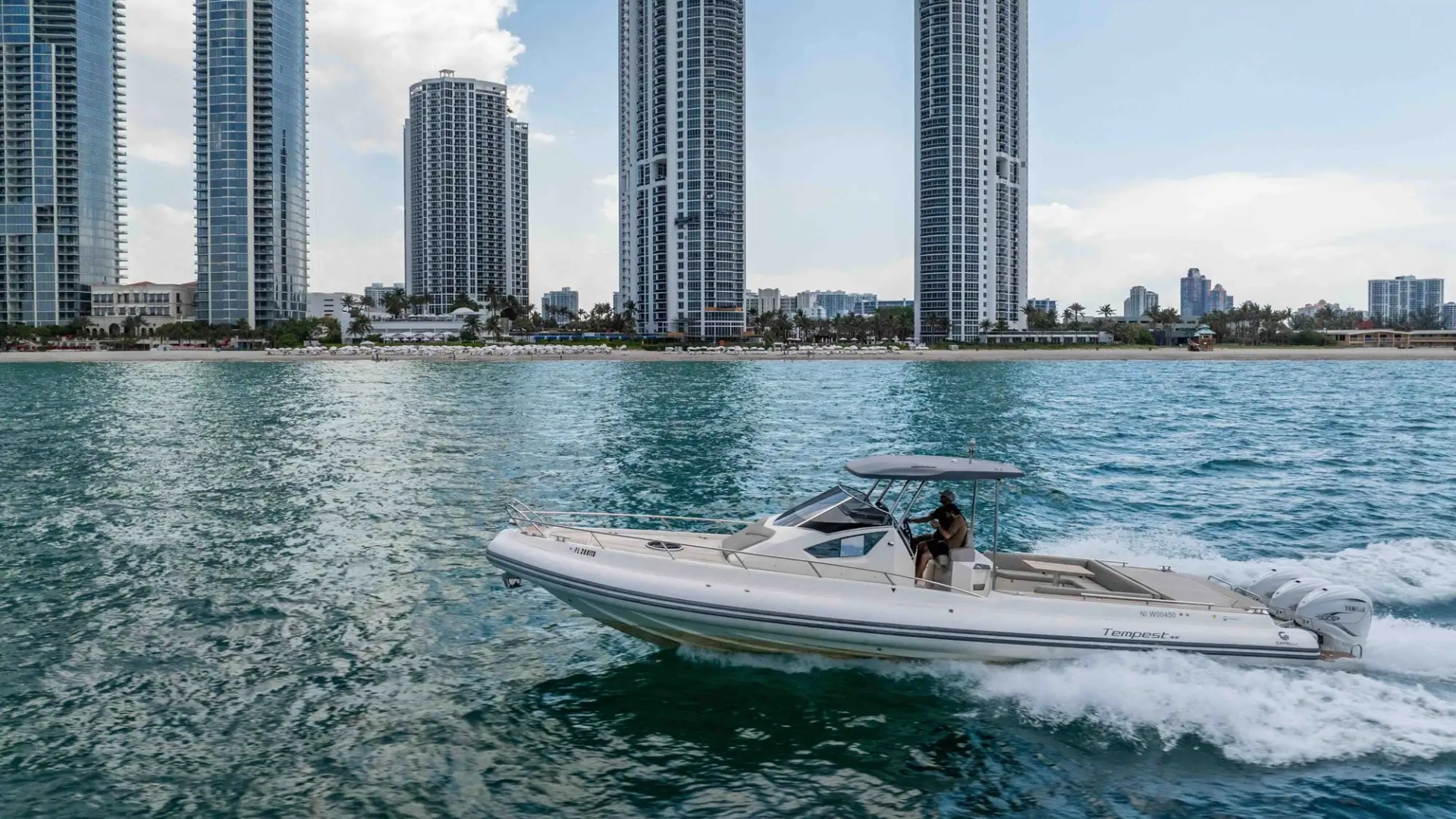 44′ Capelli bow seating Miami