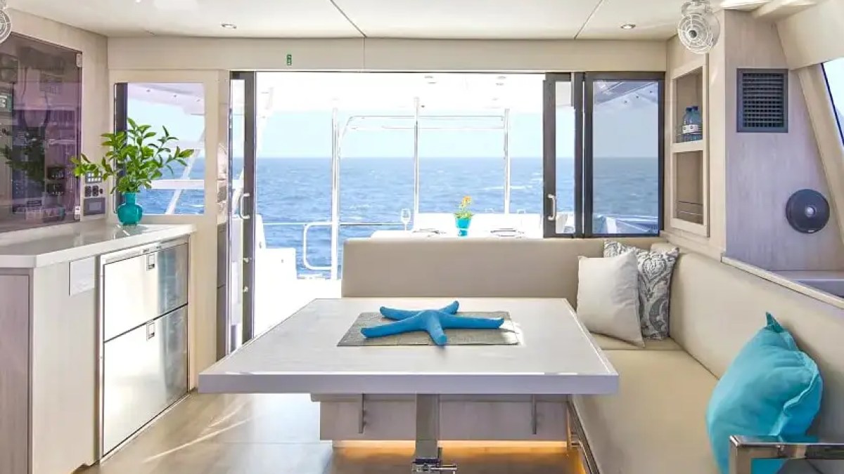 Interior passageway with flooring detail