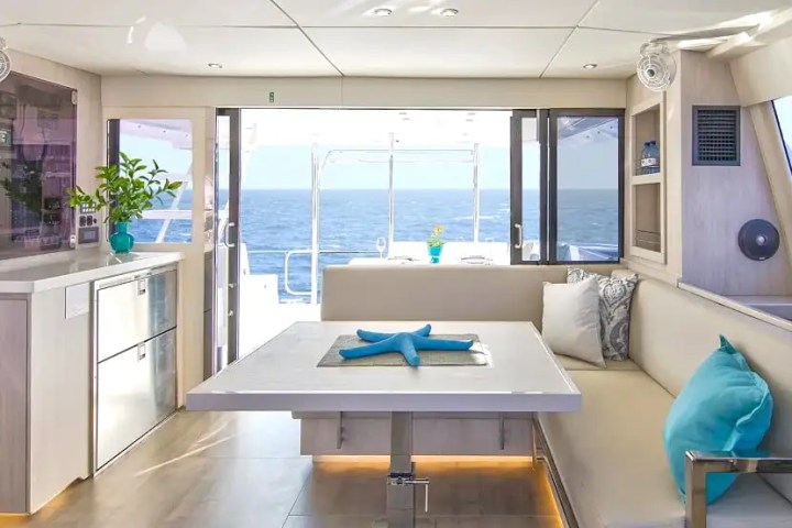 Interior passageway with flooring detail