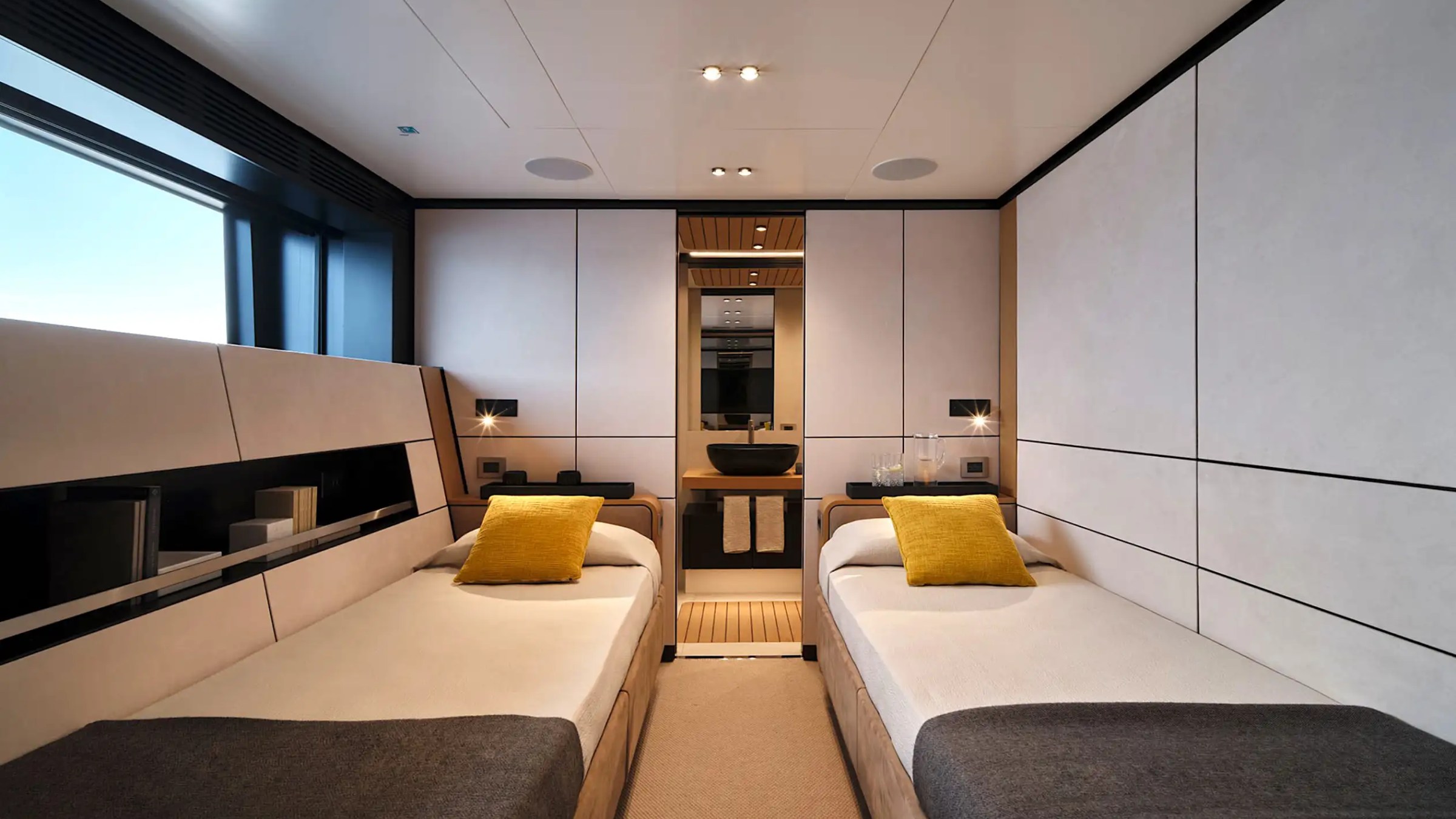 Guest stateroom on 85′ Wally Miami