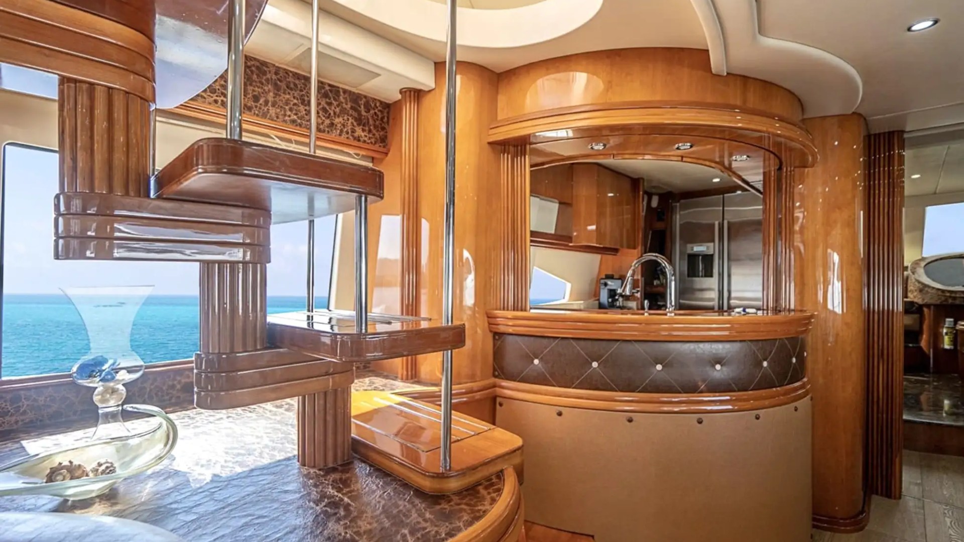 Companionway corridor on 85′ Azimut Miami