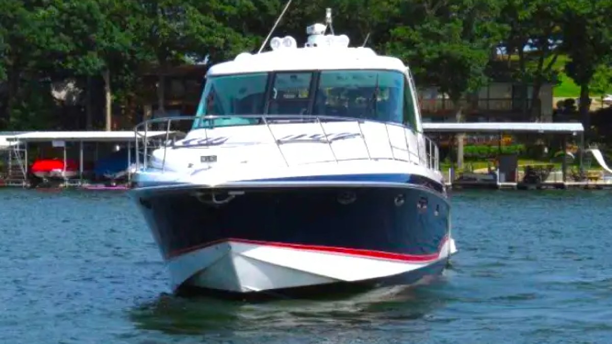 Aerial skyline + ocean combo on 48′ Formula Miami