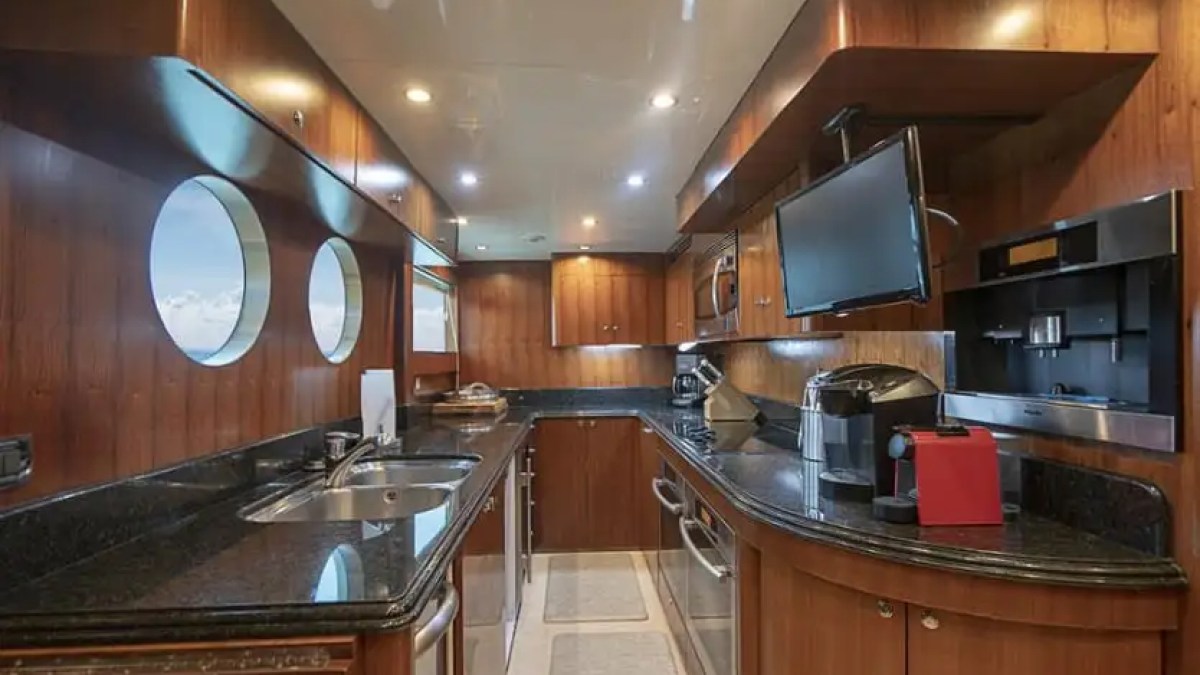 Galley on 103′ Johnson Key Biscayne