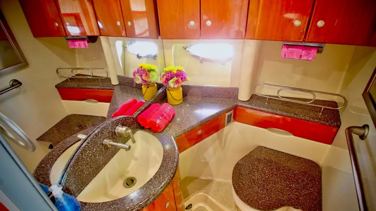 Marine head on 48′ Formula Miami