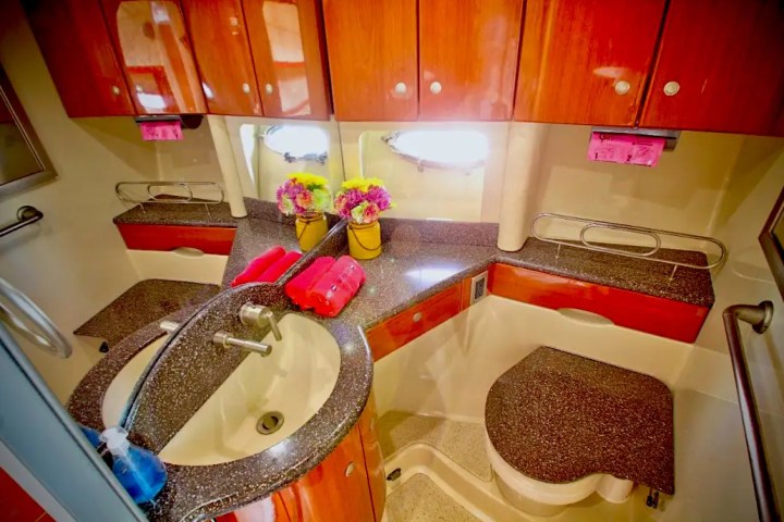 Marine head on 48′ Formula Miami