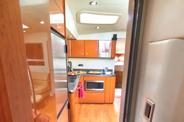 Cabin lighting detail on 48′ Formula Miami