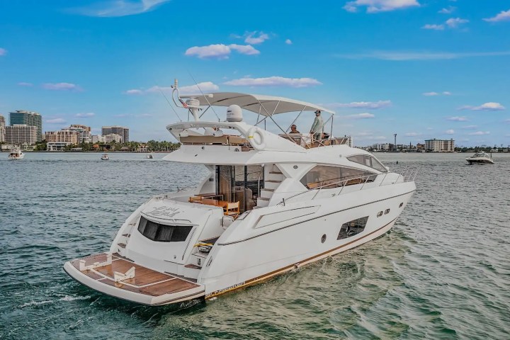 70′ Sunseeker formal dining area Miami – image 04