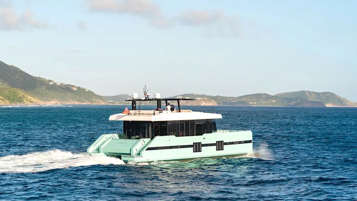 70' Sunreef yacht charter cruising open ocean catamaran