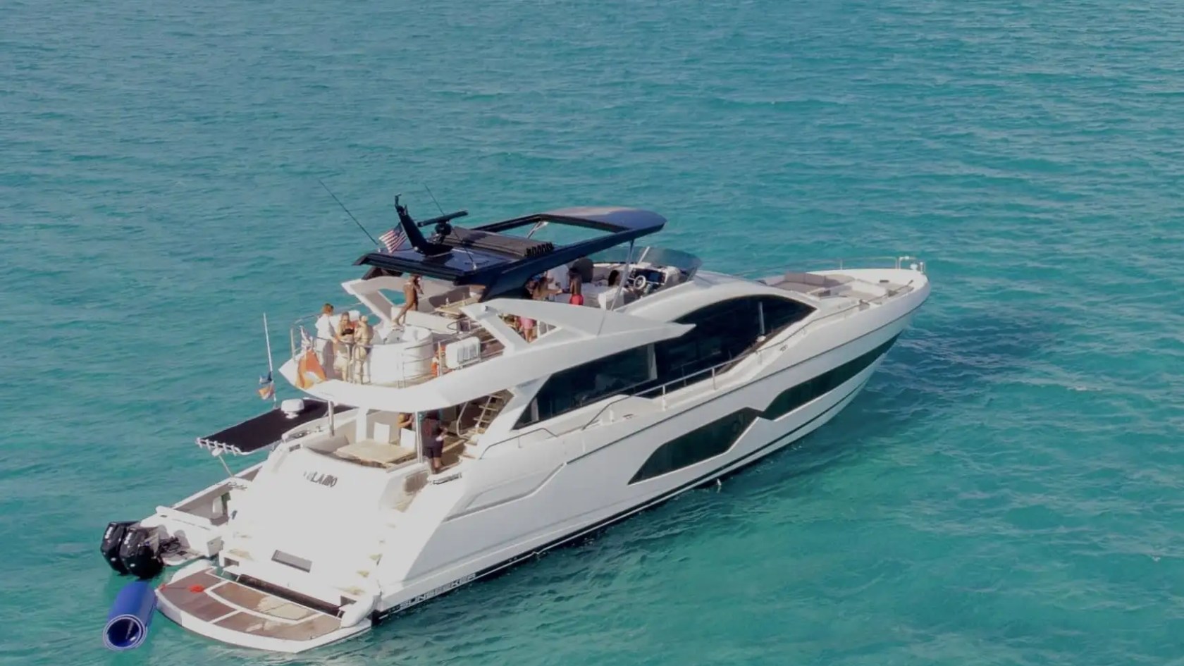 76′ Sunseeker swim platform Nassau