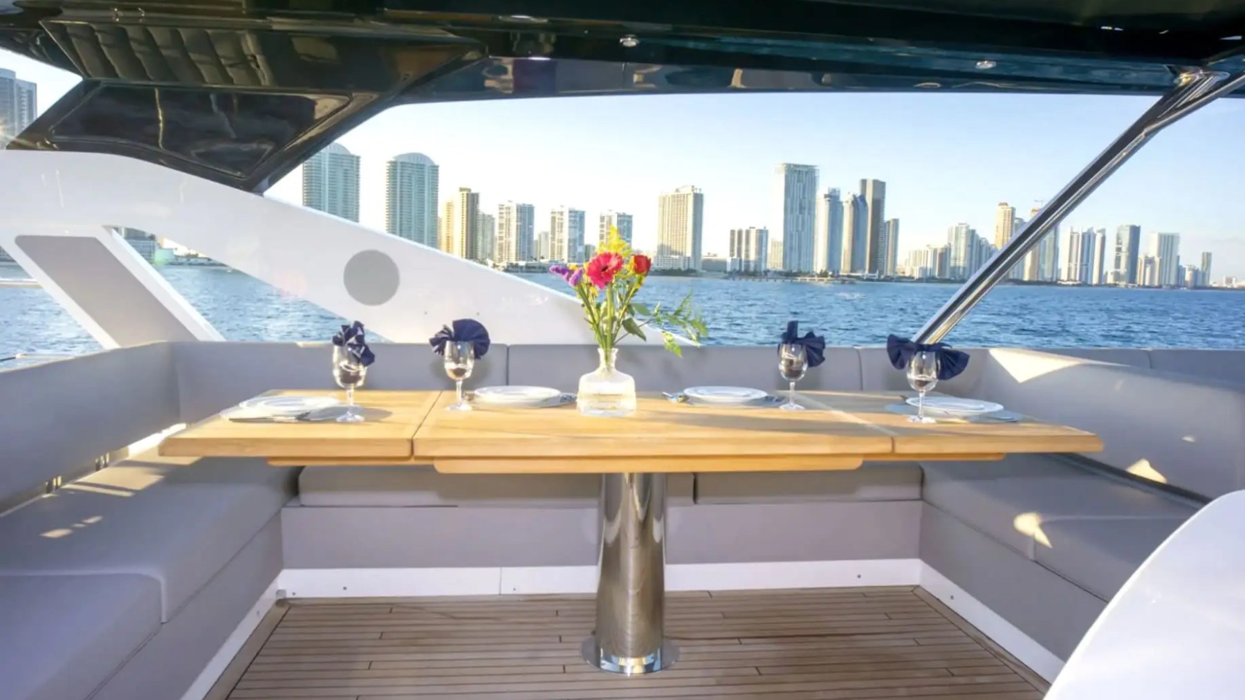 76′ Sunseeker water toys deck Nassau