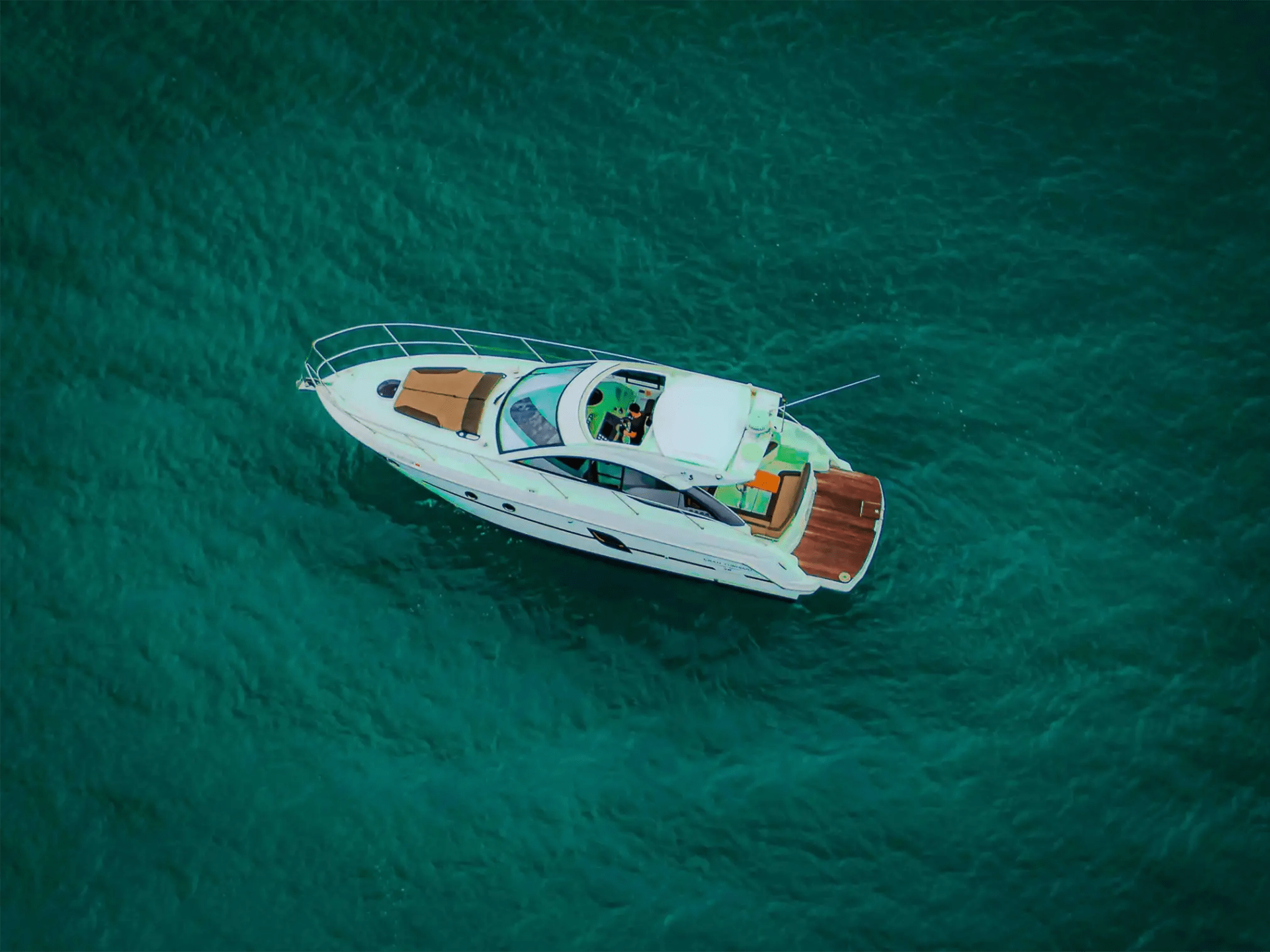 38′ Beneteau guests lounging Key Biscayne