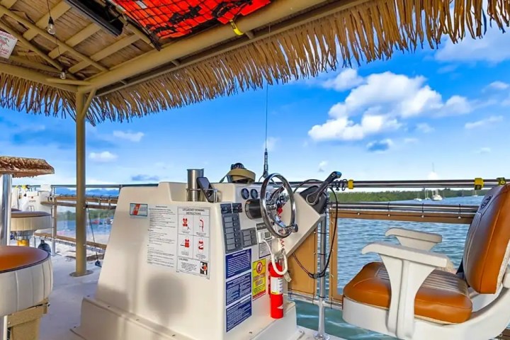 Crew console area inside on 30′ Tiki – Miami