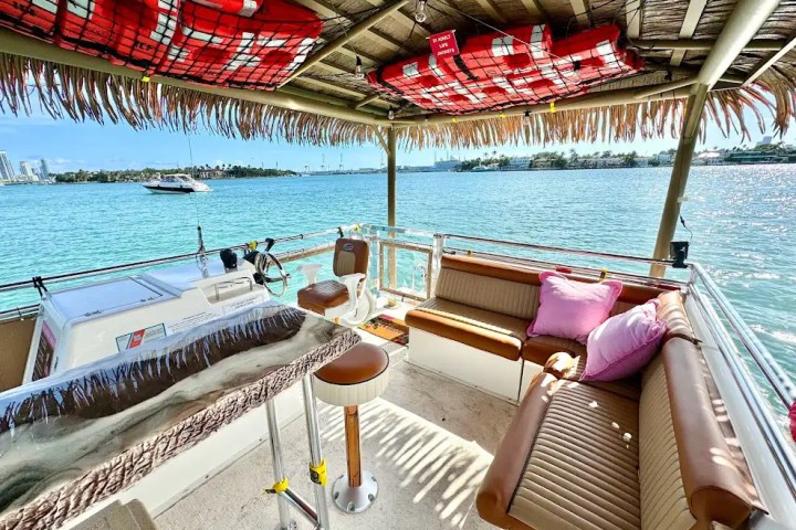 Charter rental made simple with onboard bathroom for comfort and ease in Miami waters. Reserve Your Date →