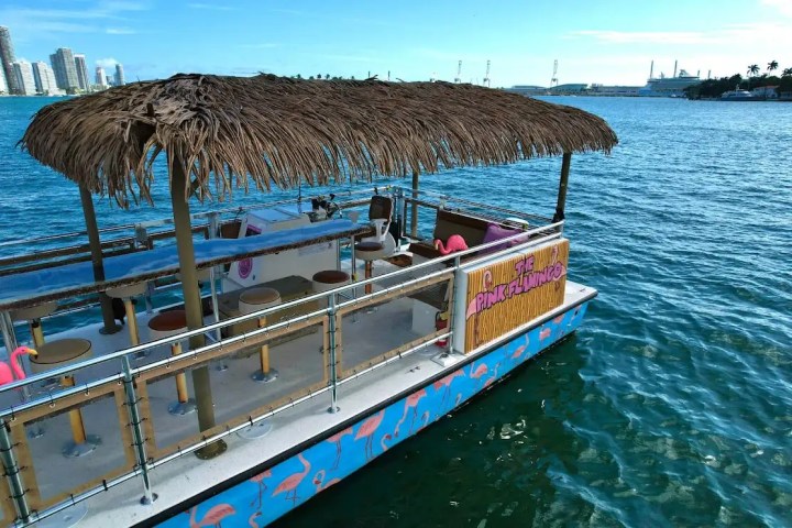 Sound-system control panel on 30′ Tiki – Miami