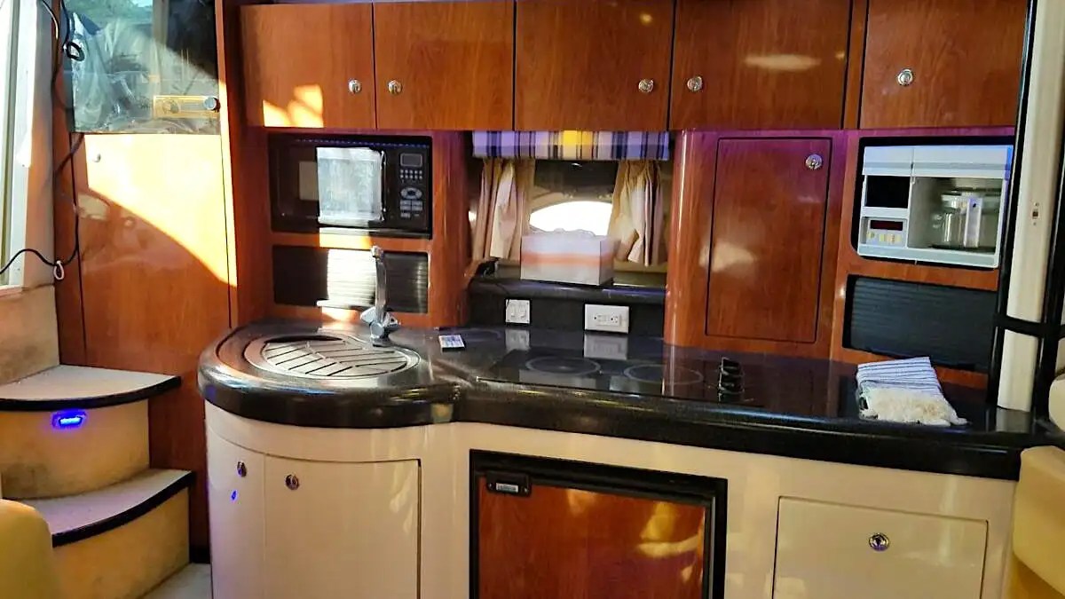 Interior overview on 36′ Monterey Miami Beach