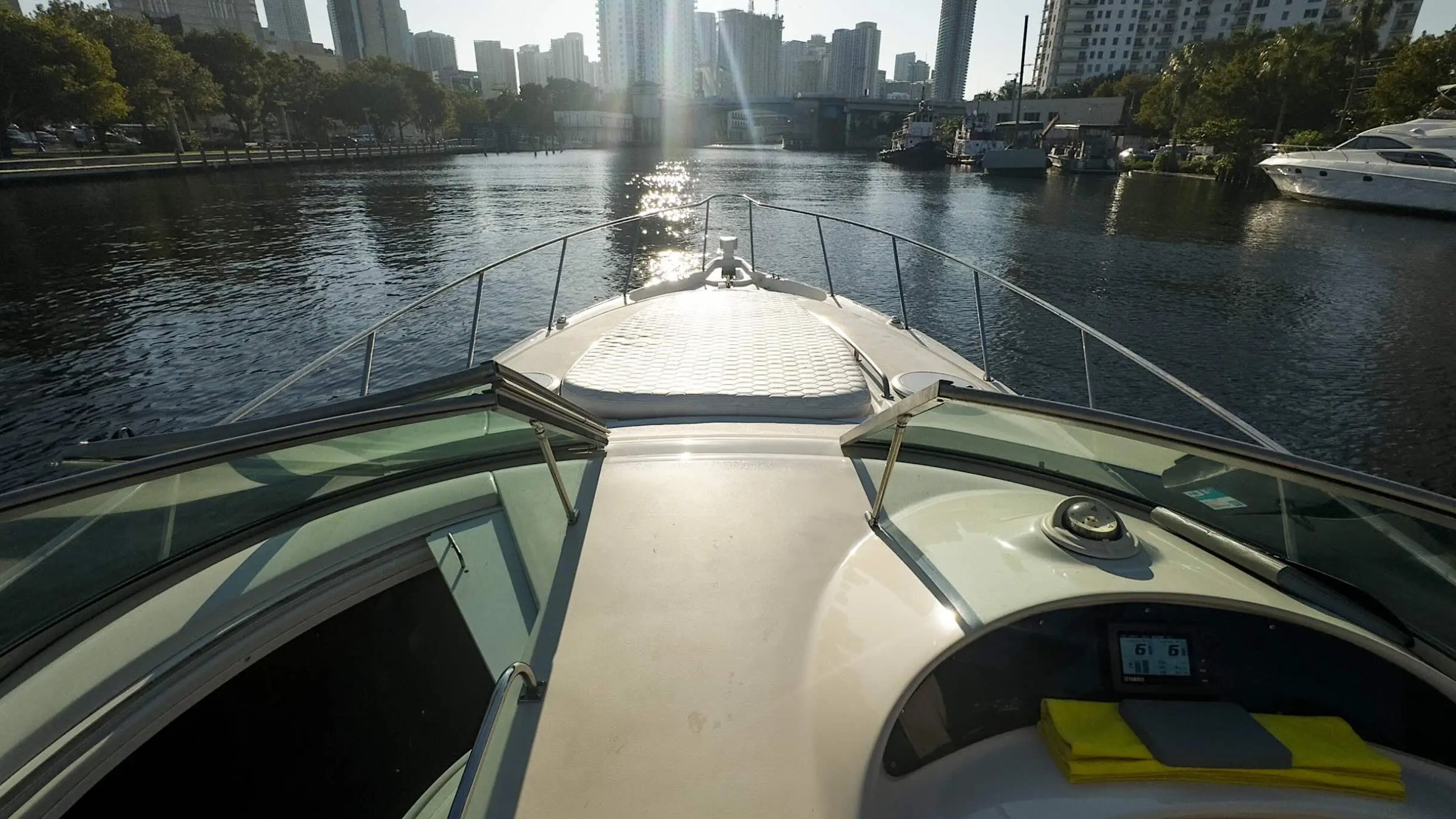 Sunset shot on 37′ Monterey Miami