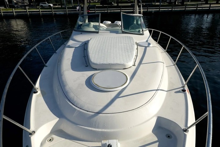 Full deck shot in low light as charter winds down