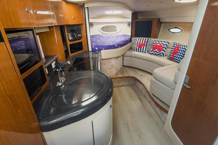 Cabin interior of 37′ Monterey Miami