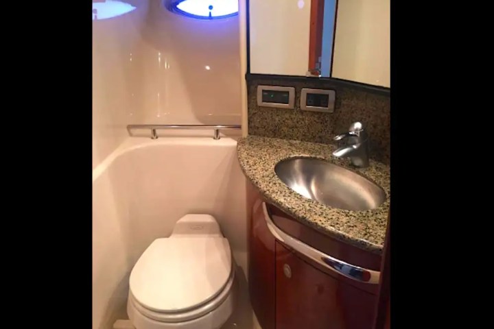 Marine bathroom head on 42′ Sea Ray Miami