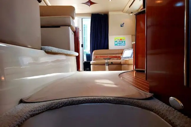 Companionway to cabin on 45′ Meridian Miami