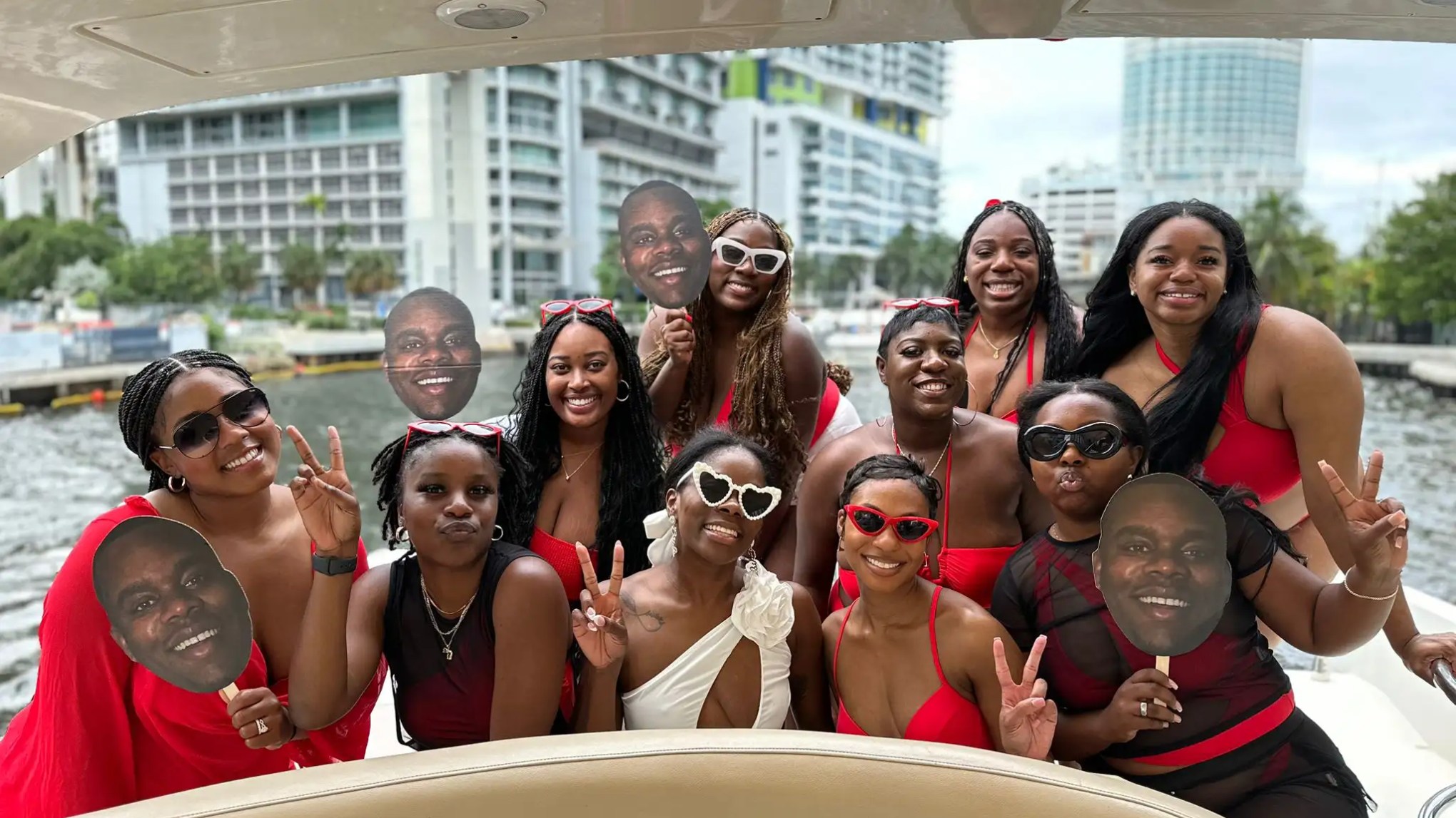 Aft lounge cushions and teak deck