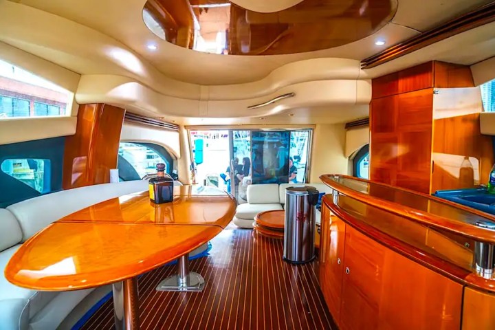 Galley appliances aboard Azimut 57 Hollywood